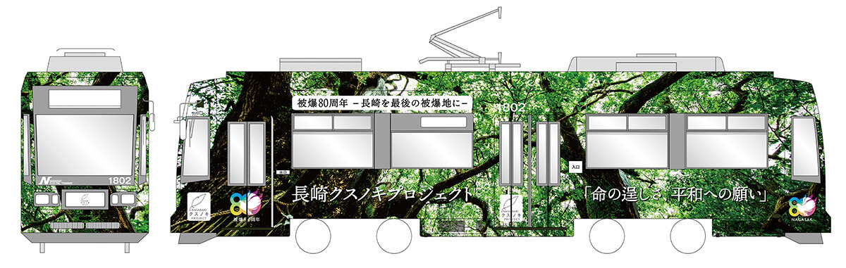 ラッピング路面電車
